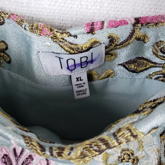 Tobi Blue Flordales Mini Skirt - Picture 3 of 3